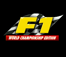 F1 World Championship Edition (Europe) Title Screen